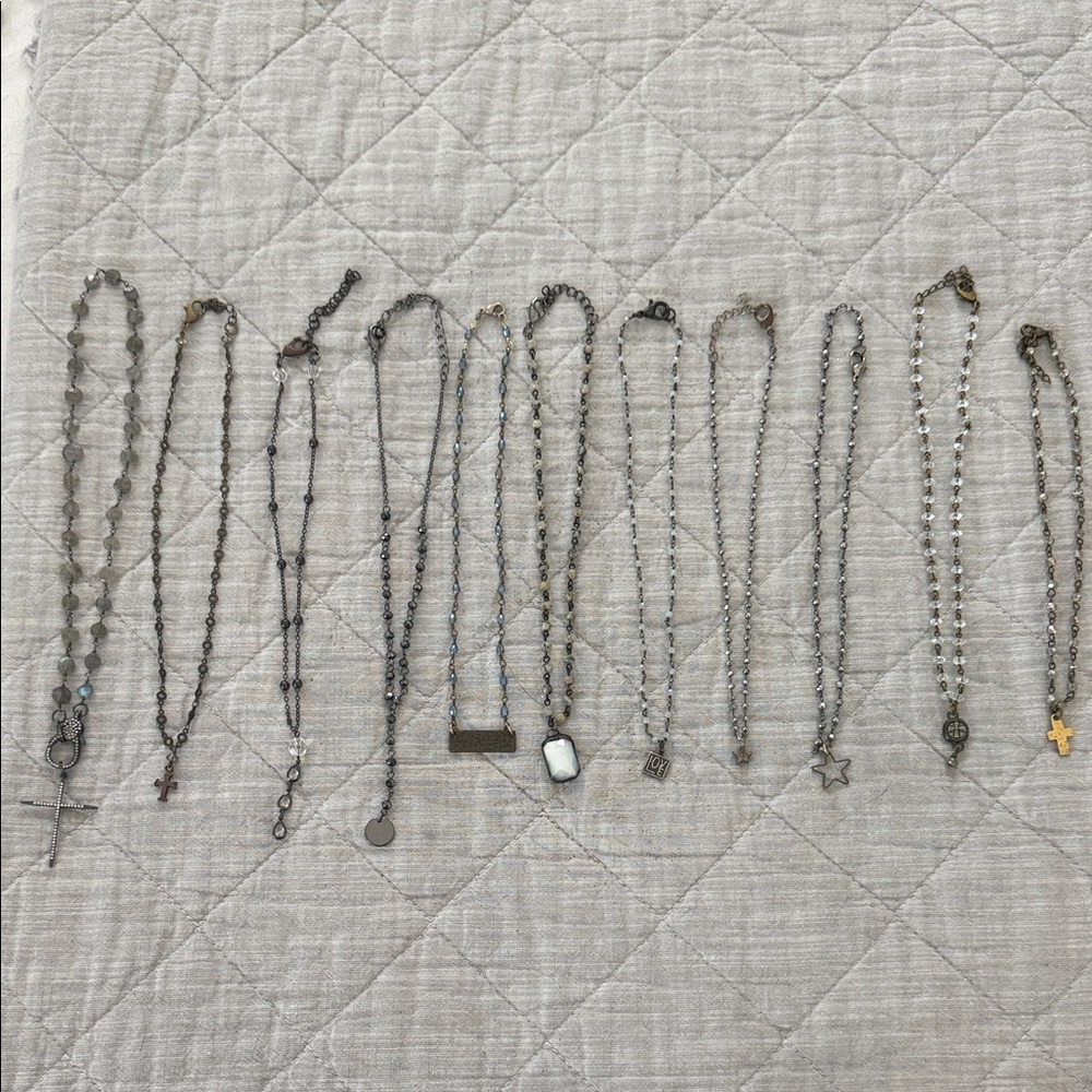 Antique look beaded 11 Necklaces
